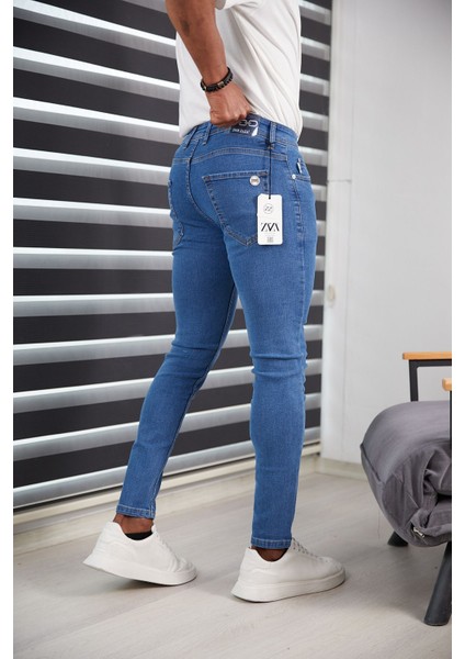 Mavi Kot Pantolon Slim Fit Likralı Renk Solması Yapmaz Yüksek Kaliteli Jeans Kot Pantolon modelleri