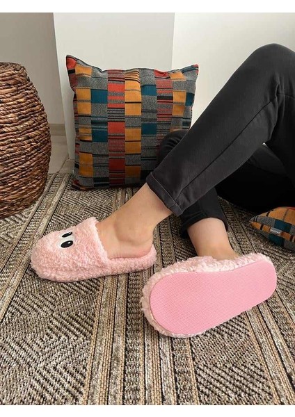 Gözlü Bayan Sessiz Taban Peluş Pofuduk Günlük Giyilebilir Ev Terliği Bohça Çeyiz fiyatları