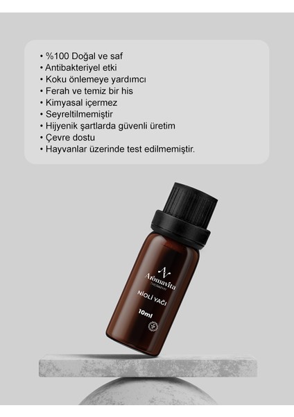 Nioli Uçucu Yağı %100 Dogal ve Saf Sertifikalı Seyreltilmemiş Niaouli Essential Oil 10 ml