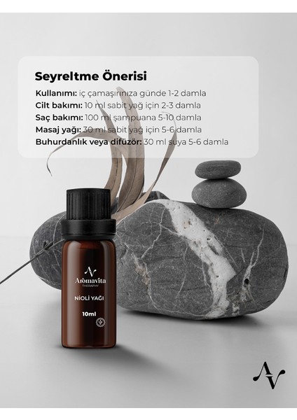 Nioli Uçucu Yağı %100 Dogal ve Saf Sertifikalı Seyreltilmemiş Niaouli Essential Oil 10 ml