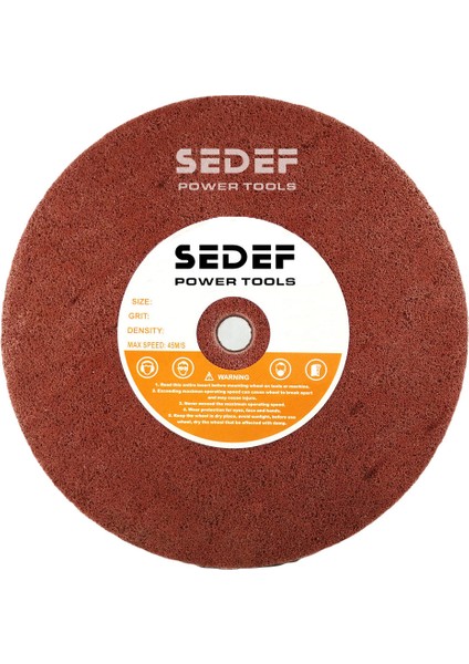 250X50X25 mm Kahverengi Skoç Elyaf Zımpara Taşı 7pc 180 Kum