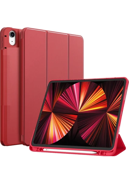 Apple iPad 10. Nesil 10.9 2022 Kılıf Kalem Bölmeli Smart Case A2696 A2757 A2777