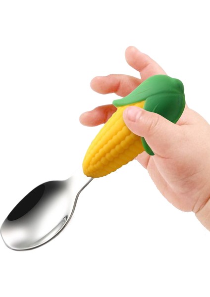 Mısır Figürlü Vakumlu Silikon Mama Tabağı, Silikon Saplı Çelik Uçlu Çatal ve Kaşık