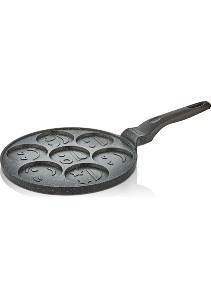 Kitchen Emoji Döküm Granit Pankek Tava 28CM Laviss