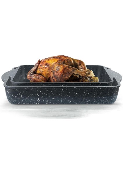 2'li Döküm Granit Çok Amaçlı Kare Tepsi (30-35 Cm) fiyatları