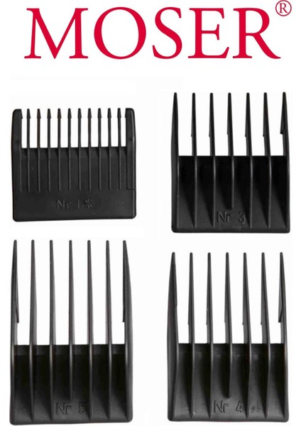 1400 Tıraş Makinesi Tarağı Kesim Tarak Seti 1,2,3 ve 4 Numaralar