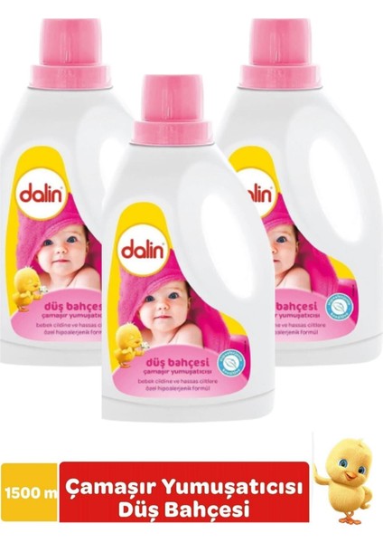 Düş Bahçesi Çamaşır Yumuşatıcısı 1500 ml 3 Adet Dalin Yumuşatıcı 1500