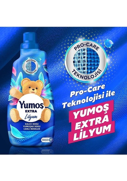 Extra Konsantre Çamaşır Yumuşatıcısı Şakayık 1440 ml X1+Orkide X1+ Lilyum X1 Set Yumoş Şakayık Orkide