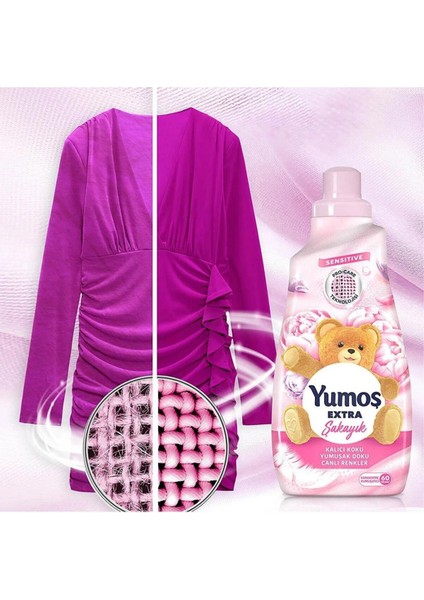 Extra Konsantre Çamaşır Yumuşatıcısı Şakayık 1440 ml X1+Orkide X1+ Lilyum X1 Set Yumoş Şakayık Orkide