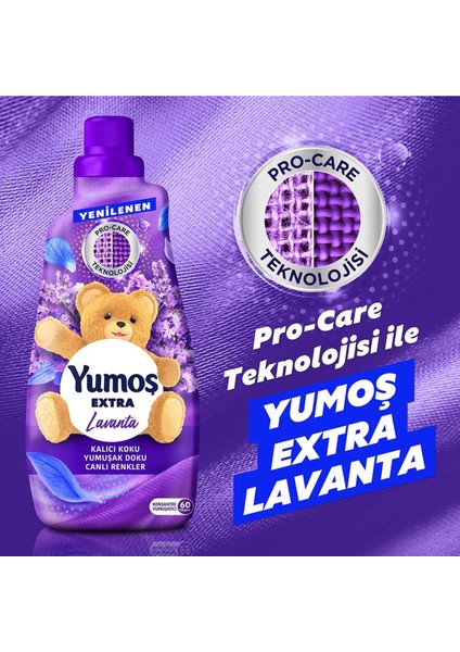 Extra Konsantre Çamaşır Yumuşatıcısı Lavanta 1440 ml 2 Adet