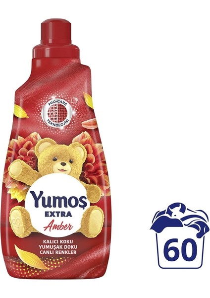 Extra Konsantre Çamaşır Yumuşatıcısı Amber 1440 ml 2 Adet