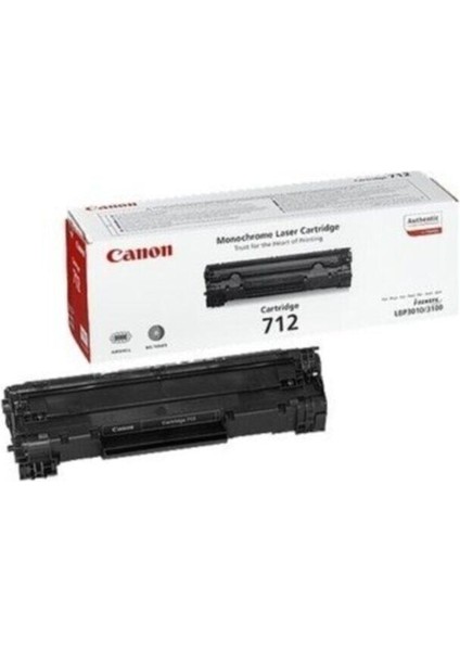 CRG-712 LBP3010 Siyah Toner