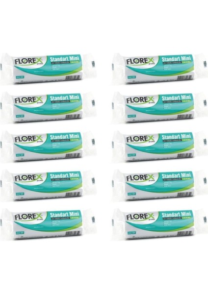 Standart Mini Boy 40 Adet Çöp Torbası Beyaz 40 x 45 cm 10 Paket