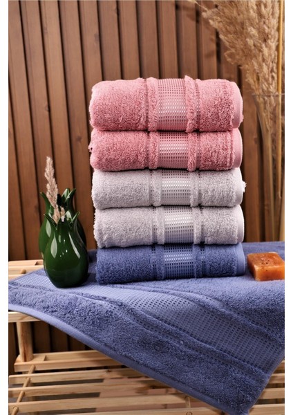 Colourist 6'lı Pamuklu Su Emiciliği Yüksek 50*90 El Yüz Havlusu