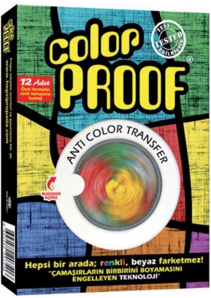 Focus Shop L'rouge Color Proof; Özel Formüllü Renk Koruyucu Kumaş 1X12 Adet