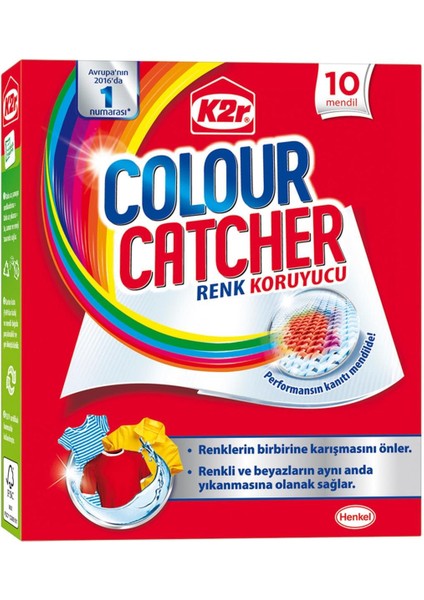 K2R Colour Catcher Renk Koruyucu Mendil 10'lu