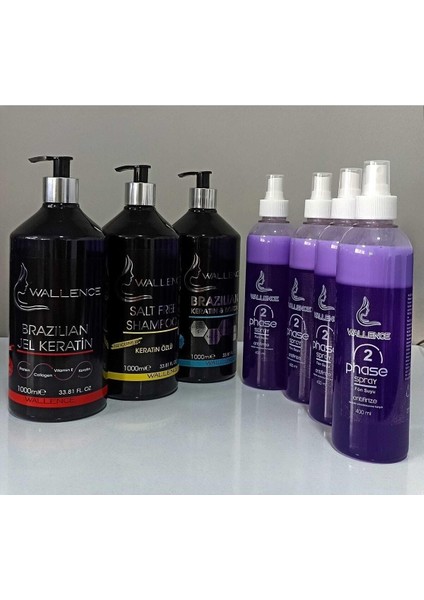 Süper Jel Keratin 1000-ML. Wallence Saç Bakımı