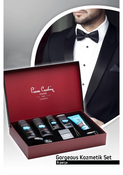 Gorgeous Erkek Kozmetik Çeyiz Seti 9'lu fiyatları