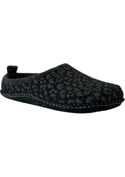 15525 Siyah Kadın Sessiz Taban Ev İçi Terlik