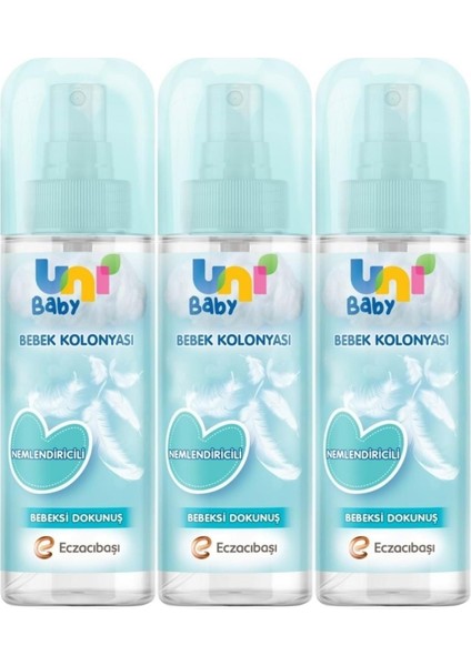 Bebek Kolonyası 150 ml Nemlendiricili/bebeksi Dokunuş (3 Lü Set)