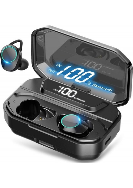 A10S True Kablosuz Kulaklık Dijital Göstergeli Powerbankli Bluetooth Kulaklık 5.0