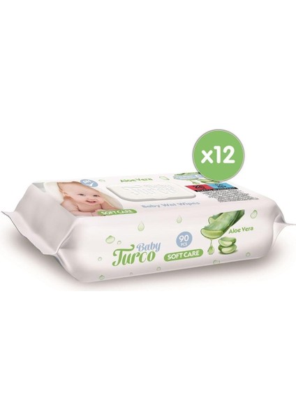 Softcare Aloe Vera Islak Bebek Havlusu 12X90 Yaprak fiyatları