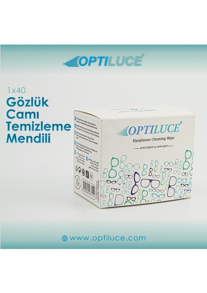 Optıluce Gözlük Temizleme Mendili 40 Adet Gcm 0140