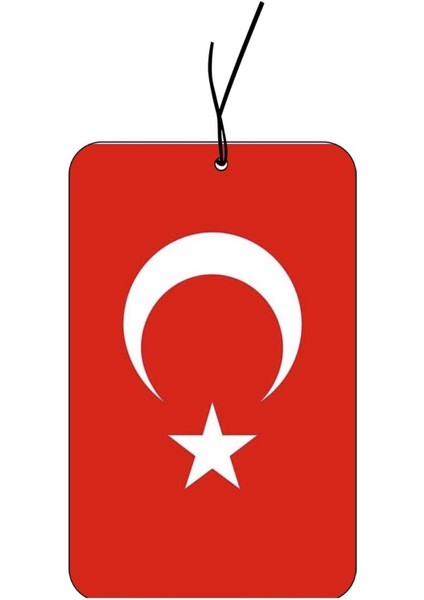 Türk Bayrağı Tasarımlı Dekoratif Oto Araç Kokusu