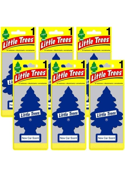 Car Freshener Car Freshner Little Trees New Car Scent Asma Oto Kokusu 6 Adet