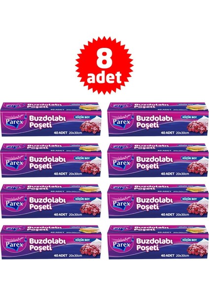 8 Adet Buzdolabı Poşeti Küçük Boy