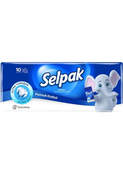 Mendil Cep Klasik 10'lu 8 Adet