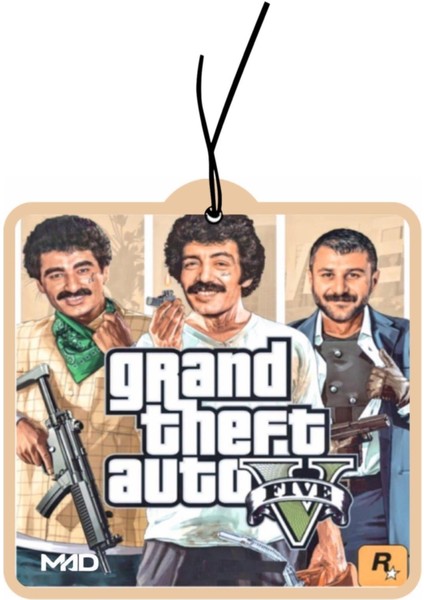 Gta 5 3 Baba Arabesk Tasarımlı Premium Oto Araç Kokusu