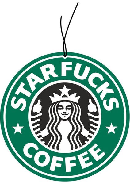 Starfucks Tasarımlı Dekoratif Oto Araç Kokusu