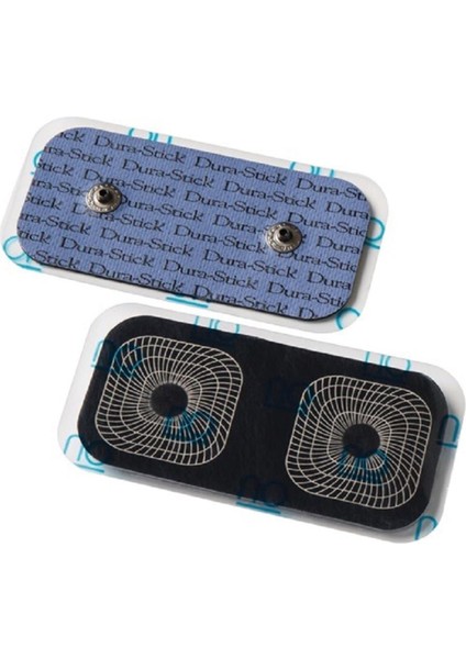 Durastick Plus 5X10 cm Çift Çıtçıtlı Fitness Tens Elektrot Pedi, Pakette 2 Adet