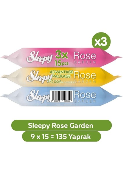 Rose Garden Seyahat Cep Mendili 9X15