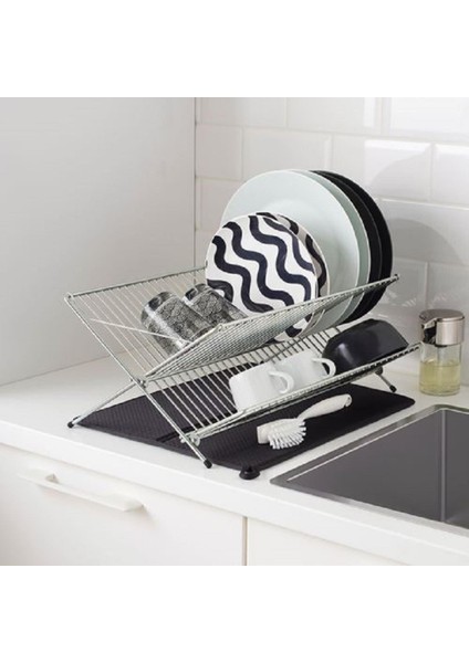 Koyu Gri 44X36 cm Bulaşık Kurutma Örtüsü