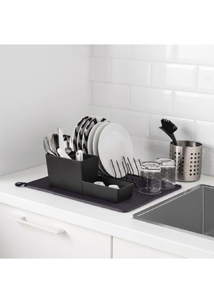 Koyu Gri 44X36 cm Bulaşık Kurutma Örtüsü indirimleri