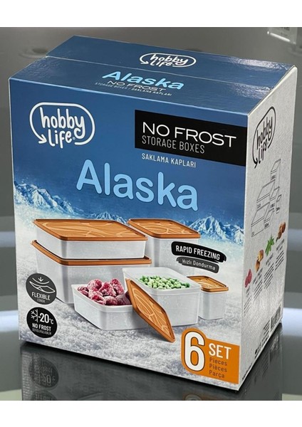 Alaska Derindondurcu Saklama Kabı 6'lı Set Yeşil 0 fiyatları