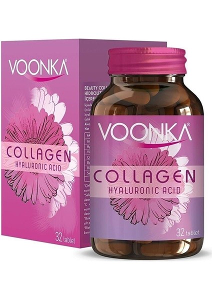 Collagen Hyaluronic Acid Kollajen 32 Tablet