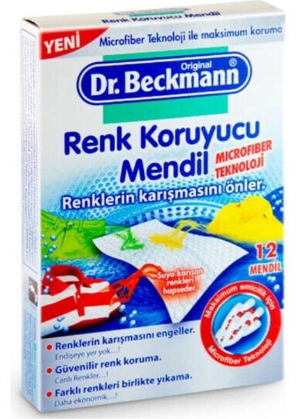 Dr.beckmann Dr Beckmann Renk Koruyucu Mendil 12 Adet