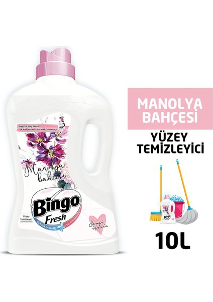 Fresh Yüzey Temizleyici 2,5 Lt Manolya Ekonomi Paketi 4'lü