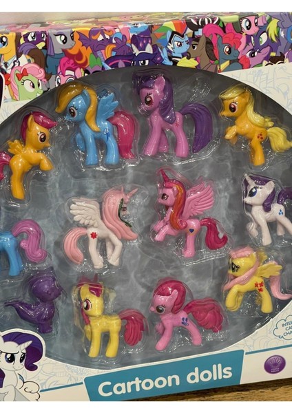 Benim Olmalı Benimolmalı My Little Pony Figür Seti 12 Parça Tam Set, Cartoon Dolls Model