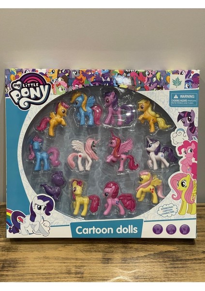 Benim Olmalı Benimolmalı My Little Pony Figür Seti 12 Parça Tam Set, Cartoon Dolls Model