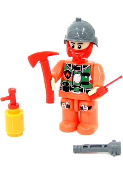 Özbayraktar Fire Fighter Itfaiye Figürü Lego Seti