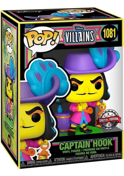 Pop Figür Disney: Villains- Captian Hook(Blacklight)