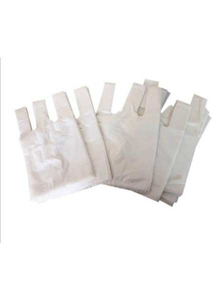 Beyaz Hışır Atlet Poşet 1 kg Orta Boy Poşet modelleri