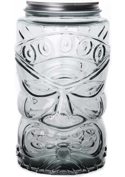 Tarro Tiki Metal Kapaklı Kavanoz 6 lt