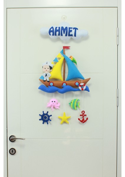 Ahmet Isimli Denizci Bebek ve Hastane Odası Kapı Süsü