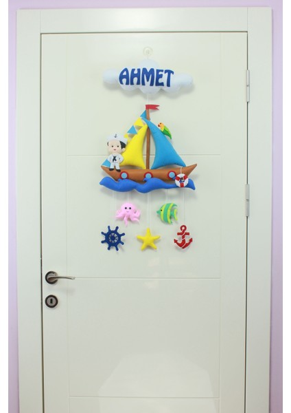Ahmet Isimli Denizci Bebek ve Hastane Odası Kapı Süsü