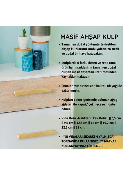 2 Adet Modern Tasarım Çekmece Dolap Kulpu, Masif Ahşap Kulp, Mobilya Mutfak Dolabı Kulpları fırsatları
